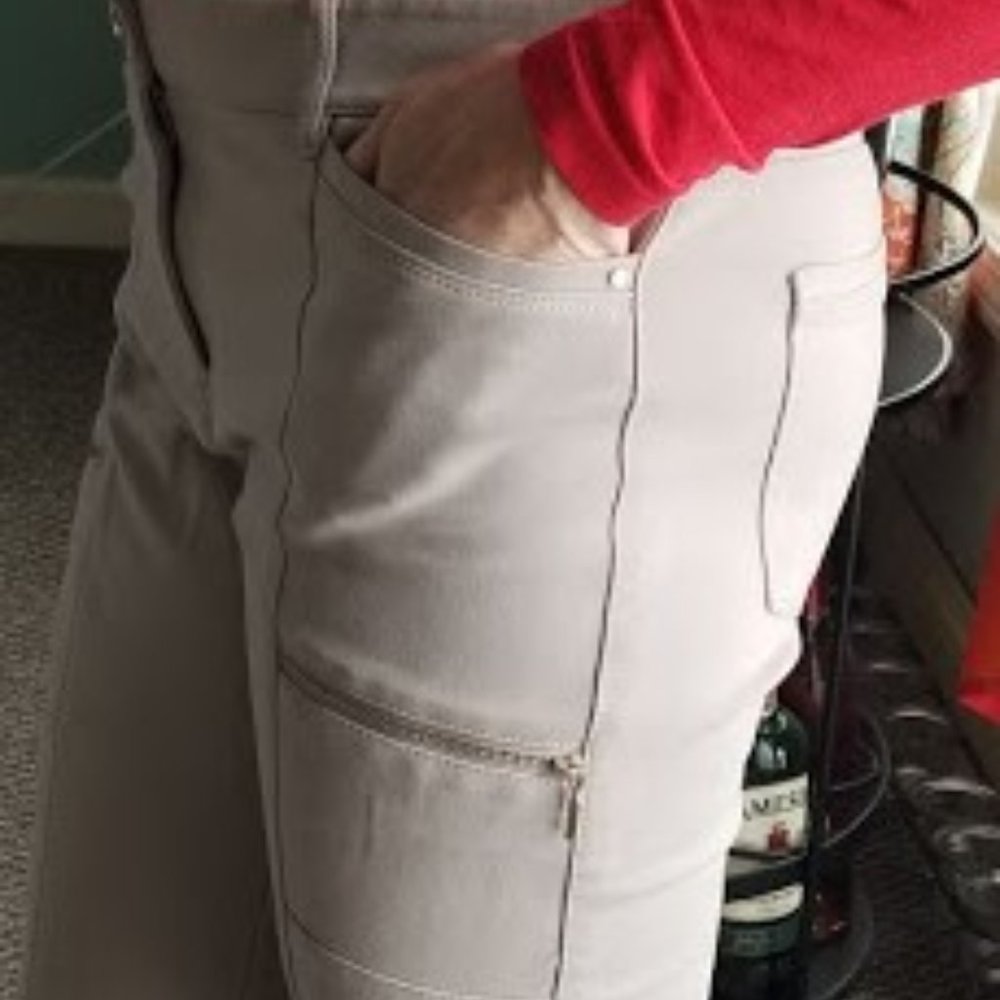 White House Black Market tan skinny pants